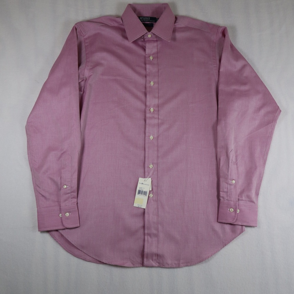 Polo Ralph Lauren Dress Shirt‎ 16 34/35 Pink Long Sleeve Curham Classic Fit NWT